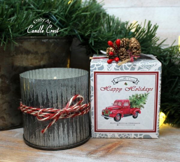 Holiday Metal Tin Candles by Candle Crest