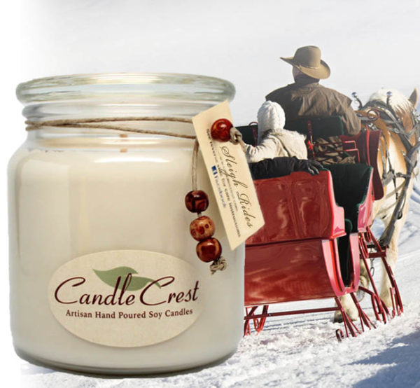 Sleigh Rides - Scented Holiday Soy Candles by Candle Crest Soy Candles Inc