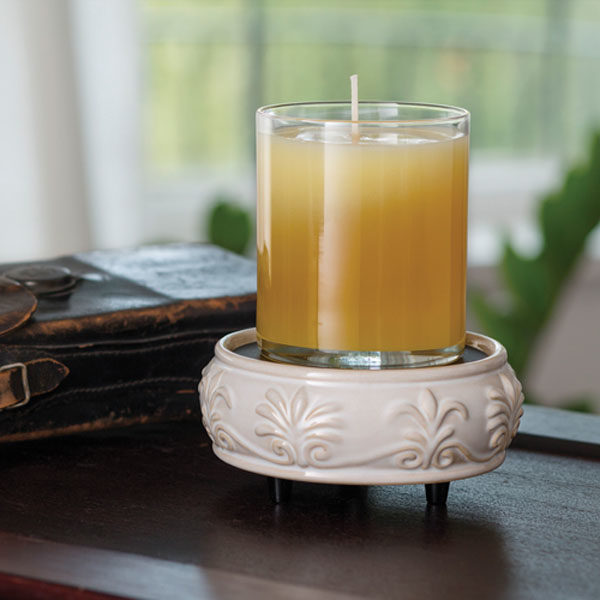 2 in 1 Candle & Tart Warmer - Sandstone Candle Crest Soy Candles Inc