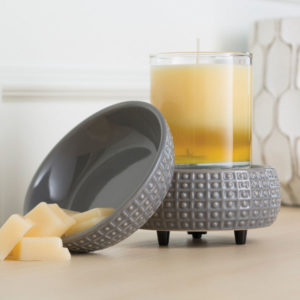 2 in 1 Candle & Tart Warmer - Slate - Candle Crest Soy Candles