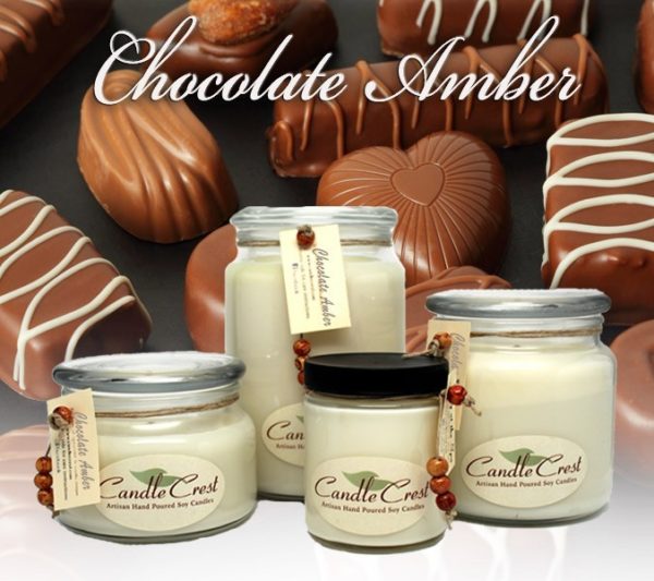 Chocolate Amber Candles by Candle Crest Soy Candles Inc