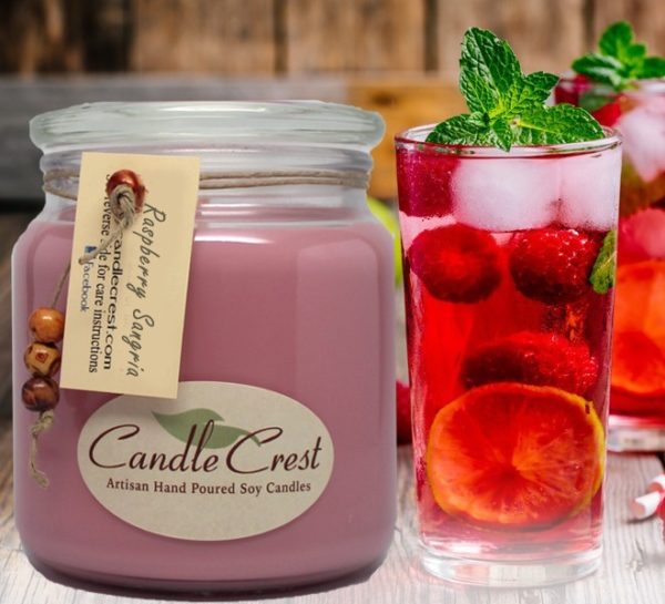Raspberry Sangria Soy Candles by Candle Crest Scented Candles Inc