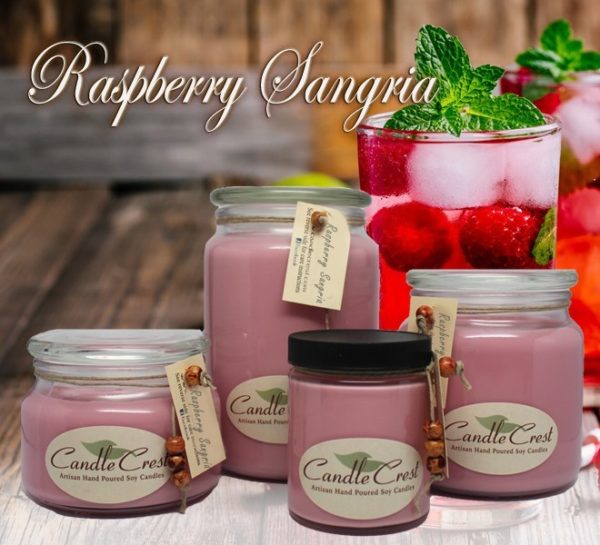 Raspberry Sangria Soy Candles by Candle Crest Scented Candles Inc