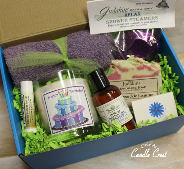 Happy Birthday Gift Box by Candle Crest Soy Candles Inc