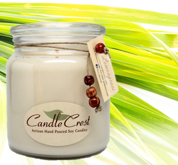 Lemongrass Scented Candles by Candle Crest Soy Candles Inc