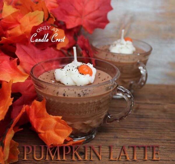 Pumpkin Latte Cup Candles by Candle Crest Soy Candles