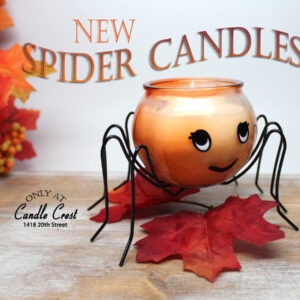 Fall Spider Candles by Candle Crest Soy Candles