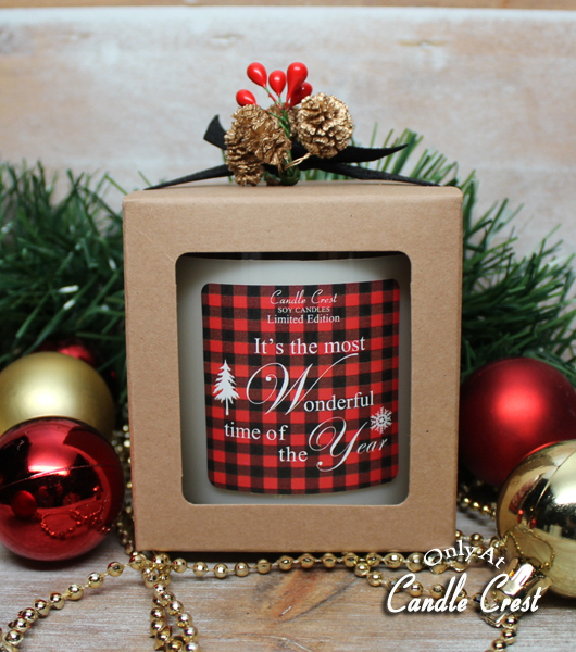 It's the Most Wonderful Time of the Year Candle - by Candle Crest Soy Candles