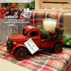 Vintage Style Red Truck - Candle Crest Soy Candles