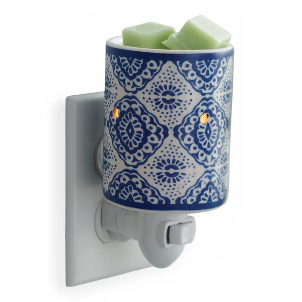 Indigo Pluggable Tart Warmer from candle Crest Soy Candles