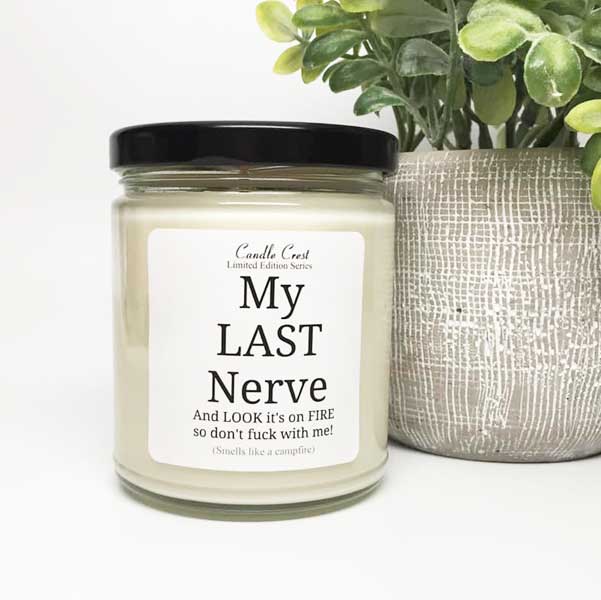 My Last Nerve Candle by Candle Crest