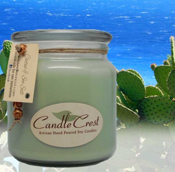 Cactus and Sea Salt Scented Candles by Candle Crest Soy Candles Inc