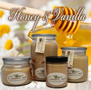 Honey & Vanilla Scented Soy Candles by Candle Crest