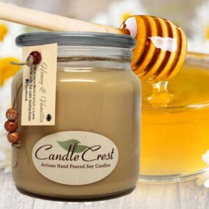 Honey & Vanilla Scented Soy Candles by Candle Crest