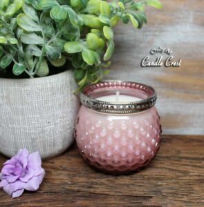 Spring Hobnail Glass Candles - by Candle Crest