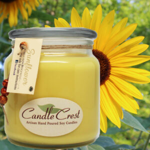 Sunflower Scented Candles by Candle Crest Soy Candles