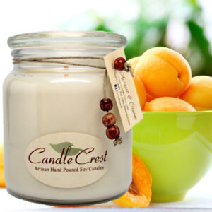 Apricot & Cream Candles - Soy Candles by Candle Crest Soy Candles Inc