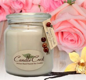 Rosewood & Vanilla Scented Soy Candles by Candle Crest