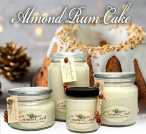 Almond Rum Cake Soy Candles by Candle Crest