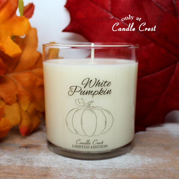 White Pumpkin & Amber Fall Candle by Candle Crest