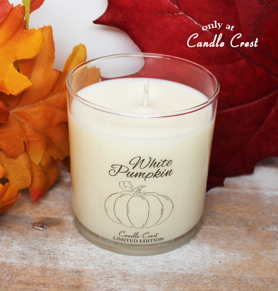 White Pumpkin & Amber Fall Candle by Candle Crest