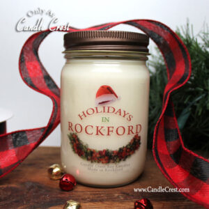 Holidays in Rockford Candle by Candle Crest