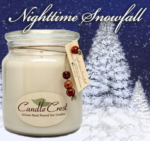 Nighttime Snowfall Scented Candles by Candle Crest