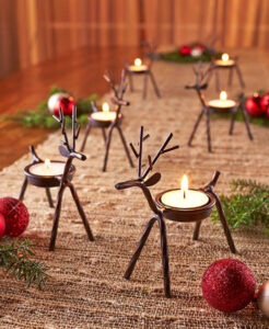 Reindeer Tealight Holder - Holiday Decor