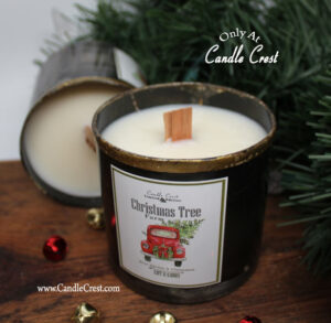Rustic Tin Woodwick Holiday Candles by Candle Crest