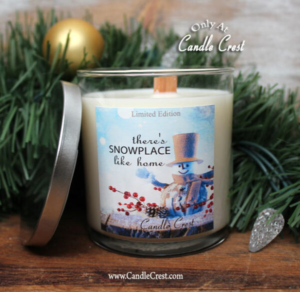 There's Snowplace Like Home Candle by Candle Crest