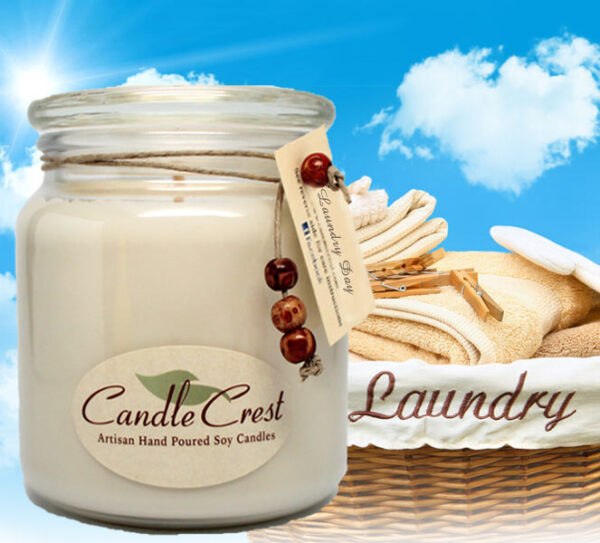Laundry Day Scented Soy Candles by Candle Crest