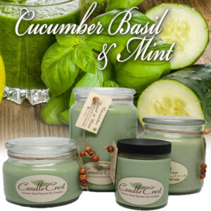 Cucumber Basil Mint Candles by Candle Crest