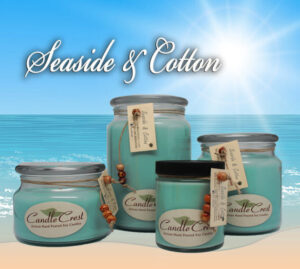 Seaside Cotton Soy Candles by Candle Crest