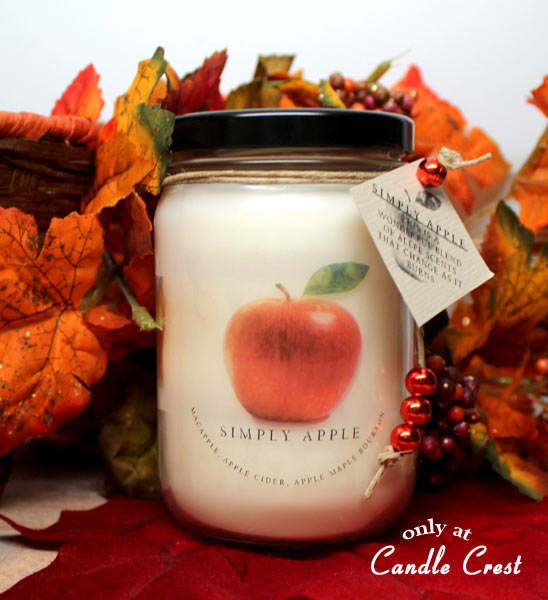 3 Fragrances in One - Simple Apple Fall Candle by Candle Crest