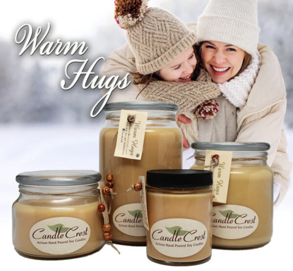 Warm Hugs Scented Soy Candle - Candle Crest