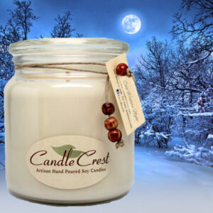 Cold Winter Nights Soy Candle by Candle Crest