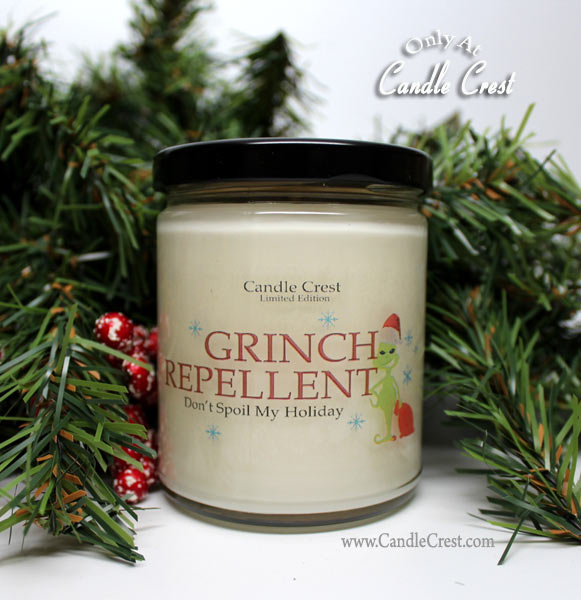 Grinch Repellent Candle by Candle Crest Soy Candles