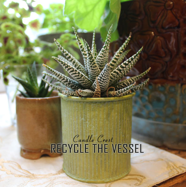 Recycle Candle Vessels by Candle Crest