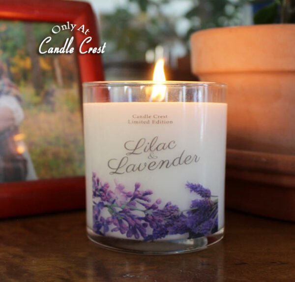 Lilac and Lavender Soy Candles by Candle Crest