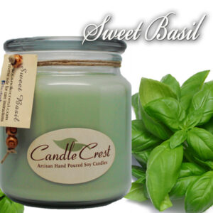 Sweet Basil Scented Candles by Candle Crest