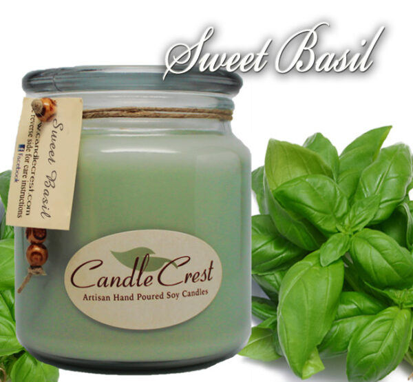 Sweet Basil Scented Candles by Candle Crest