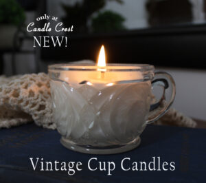 Vintage Style Cup Candles by Candle Crest