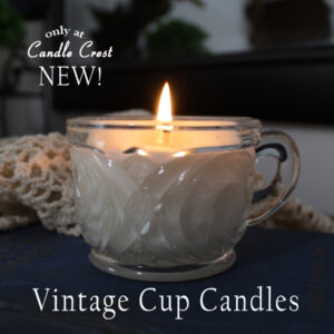 Vintage Style Cup Candles by Candle Crest