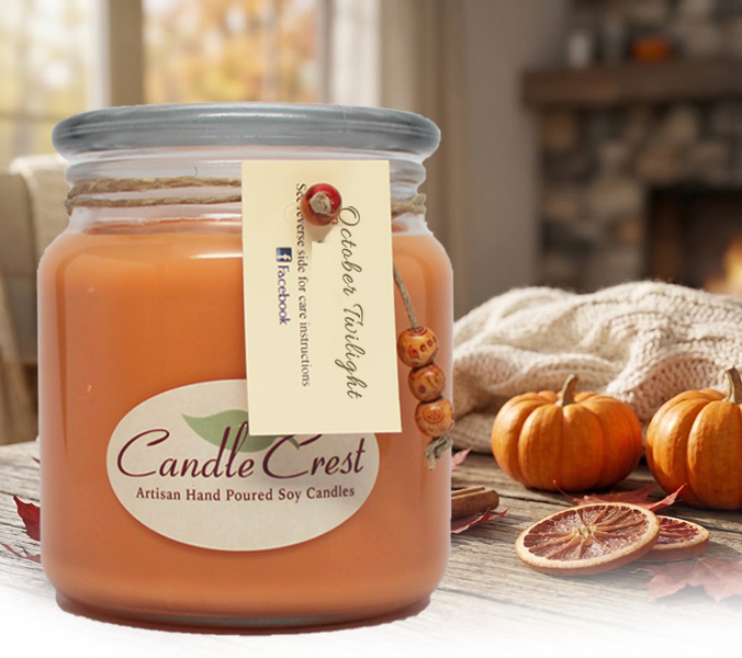 October Twilight Scented Candles by Candle Crest
